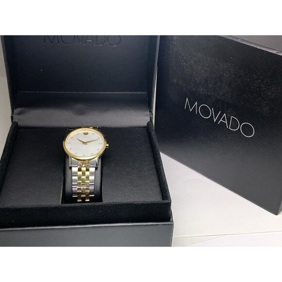 Movado Women\'s Watch 0607630 Mother of Pearl Diamond Swiss Quartz Two Tone Steel main image 11